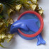 Дельфин в обруче, форма для мыла пластиковая