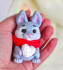 Кролик с сердцем форма силиконовая 3D