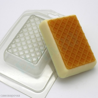 Мороженое - Пломбир на вафле, форма для мыла пластиковая