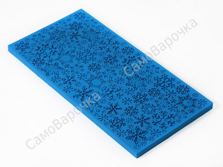 Снежинки текстурный лист для формы на 1 кг, 9х17,5 см