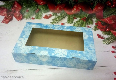 ​Коробка для мыла "Снежинки" 20*12*4 см