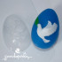  Яйцо Голубь мира, форма для мыла пластиковая