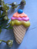 Мороженое - Рожок с ягодкой, форма для мыла пластиковая