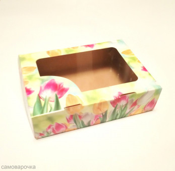 ​​Коробка для мыла Тюльпаны 15х11х4см