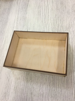 Ящик прямоугольный большой деревянный 16*11*4,5см
