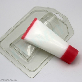 Тюбик, форма для мыла пластиковая