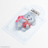Плюшевый мишка с сердцем форма пластиковая 
