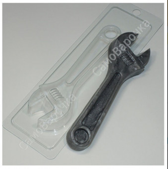 Ключ гаечный разводной, форма для мыла пластиковая