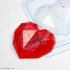 Сердце алмазное форма  пластиковая