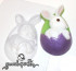 Кролик пасхальный форма для мыла пластиковая
