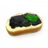Бутерброд с черной икрой пластиковая форма