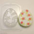 Яйцо плоское - Мелкие цветочки, форма для мыла пластиковая