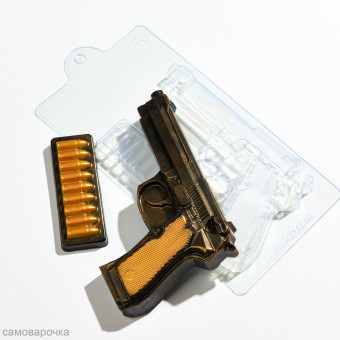Пистолет и патронташ Форма пластиковая