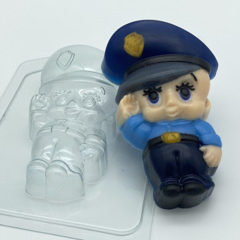 Малыш Полицейский форма пластиковая