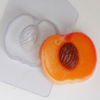 Персик, форма для мыла пластиковая