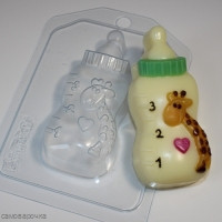 Бутылочка детская, форма для мыла пластиковая