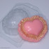 Сердце с рюшами, форма для мыла пластиковая