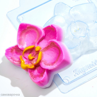 Орхидея оригинальная форма пластиковая