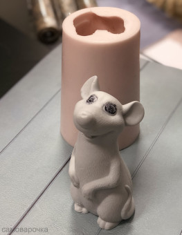 Крысенок Реми силиконовая форма 3D